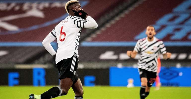 Paul Pogba celebrates v West Ham
Image credit: Getty Images