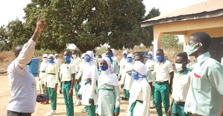 Pupils of Darul-Hardis JHS lauds Savana Signatures for helping them fight COVID