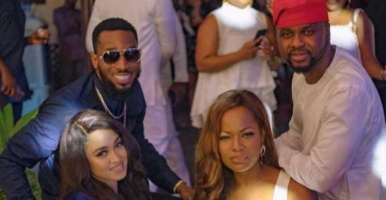 Singer, D'banj Spotted Looking Cheerful with Wife