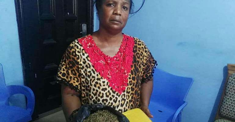 Woman grabbed with Wee