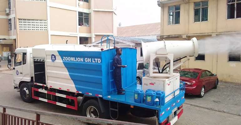 Accra: Disinfections of tertiary institutions begin