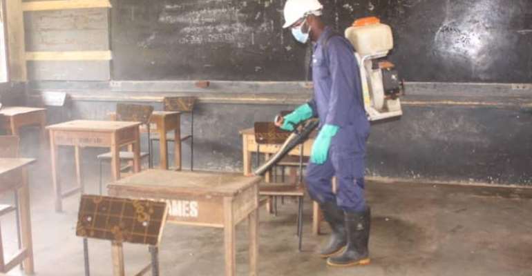 Ahead of reopening: Basic, Senior High Schools undergo massive disinfection