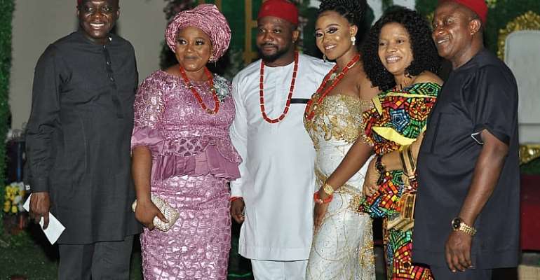 Chief Donatus Okonkwo And Family Celebrate New Anambra Couple In Nnewi South