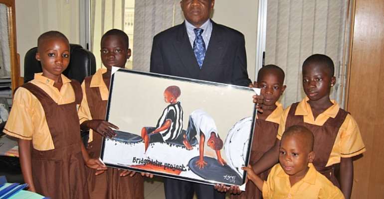 Justice Atuguba With Some Of The Children