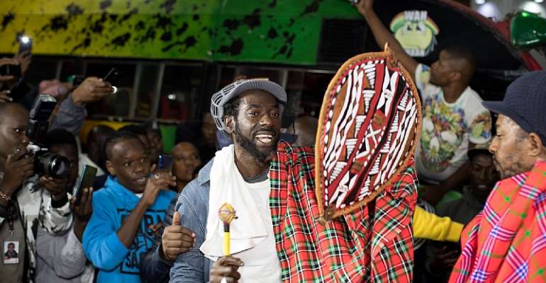 Beautiful Sights & Sounds As Buju BantonLands In Kenya