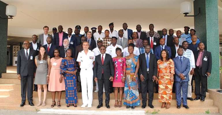 The participants in a group photograph