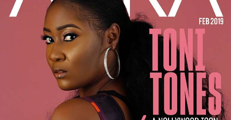 Toni Tones Sizzles on the Cover of Aura Magazine