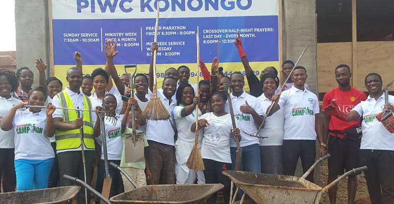 PIWC Cleans Asante-Akim Central Municipal