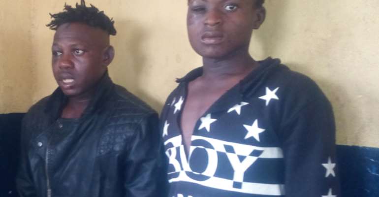 The suspects in police custody