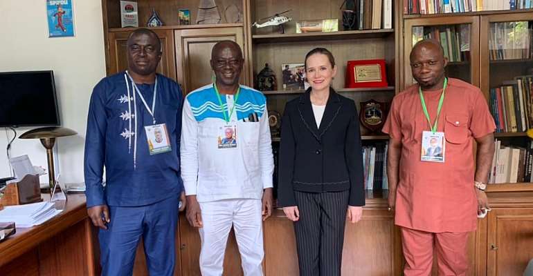 Ahafo Regional Minister pays a courtesy call on two envoys
