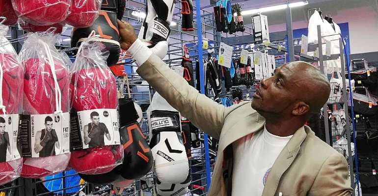 West African Kick Boxing President Endorse Decathlon Ghana