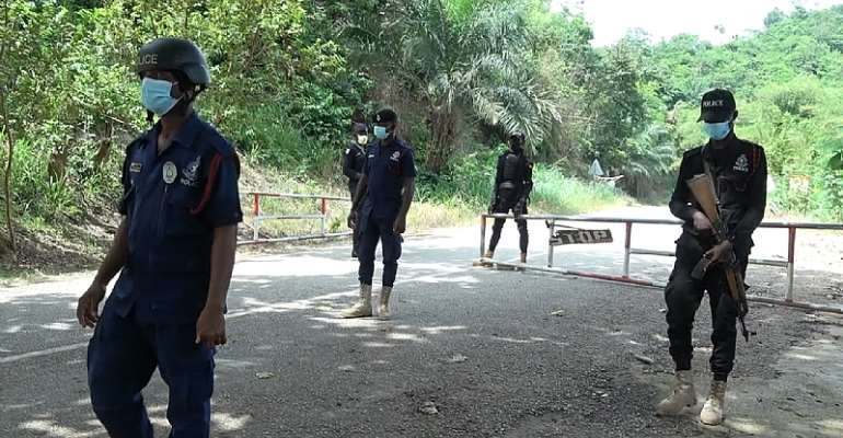 Heavy police presence at lake Bosomtwe, turned away revellers on Easter Monday