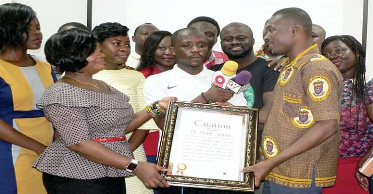 Dr. Daniel Appiah Of UG Honoured For Outstanding Teaching