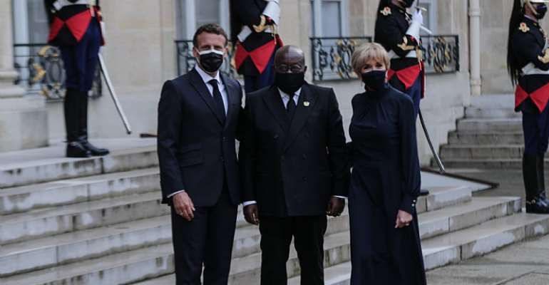 Akufo-Addo arrives in Paris for summit