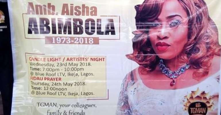 Nollywood Celebrities Set Hold Candlelight Procession for Late Actress, Abimbola Aisha