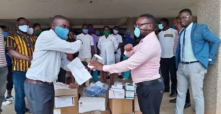 COVID-19: Dominase SDA Hospital Staff Contribute To Buy PPE Worth Ghc10,000