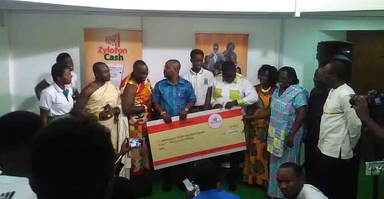 Akwamuman Senior High School Receives $10,000 From Zylofon Cash