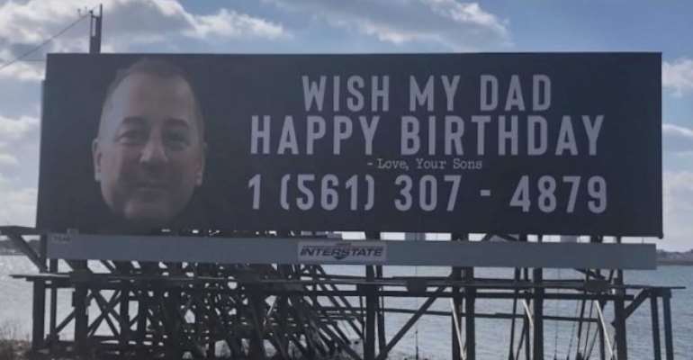 Man gets tens of thousands of birthday calls after sons post his phone number on billboards