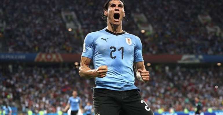 2018 World Cup: Cavani Scores Brilliant Double To Knock Portugal Out