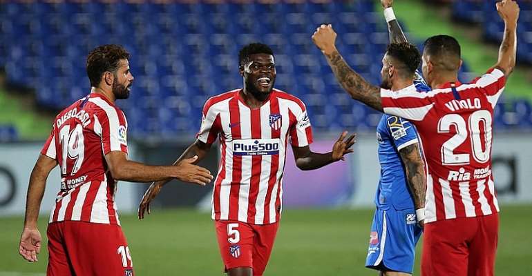 VIDEO: Watch Thomas Partey’s Equalizer For Atl. Madrid In 2-0 Win At Getafe