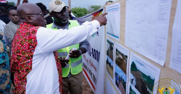 Bongo: Akufo-Addo Inspects 1-Village 1-Dam Project Site