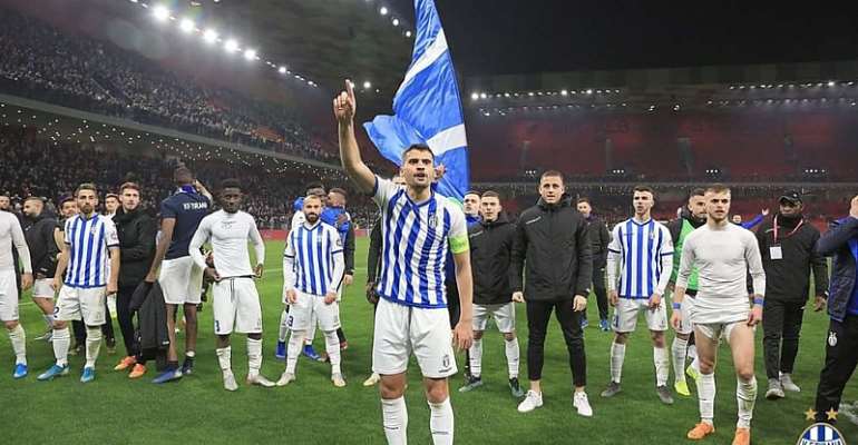Winful Cobbinah Clinches Albania League With KF Partizani Tirana To Book Champions League Spot