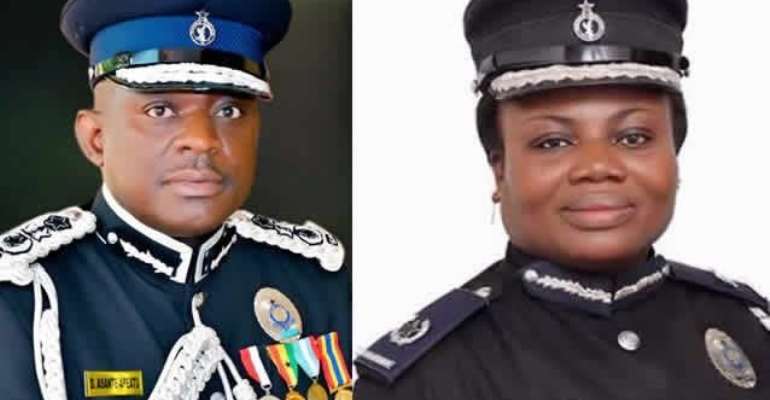 The IGP (L) and CID boss (R)