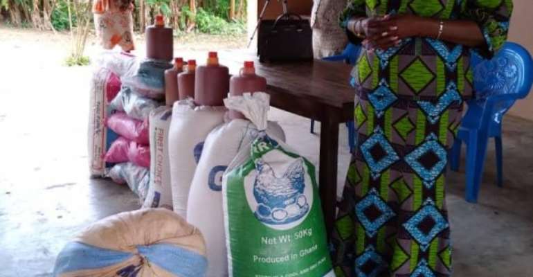 Mahama Donates Items To Cured Lepers In Ho