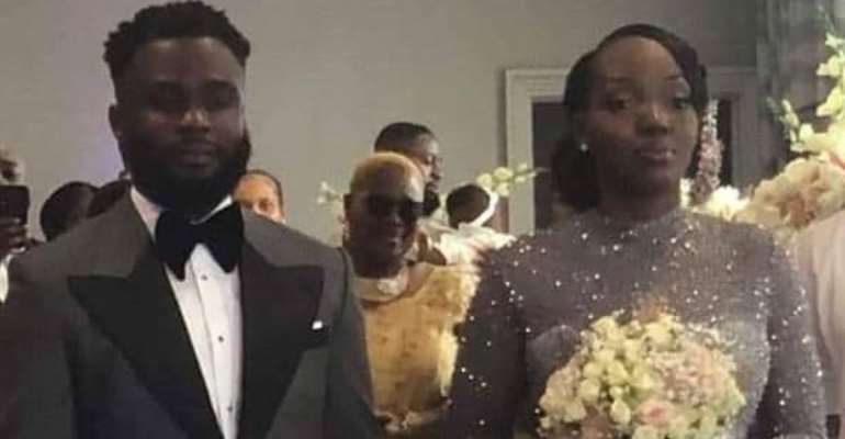 Kofi Mills and bride