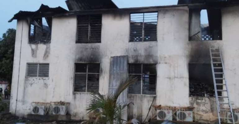 EC Sapeiman Office On Fire