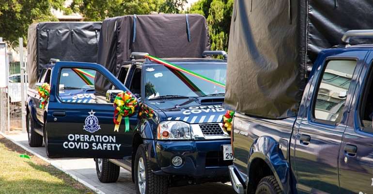 Interior Ministry Receives 3 Pick-Ups From Zoomlion, Sanitation Ministry