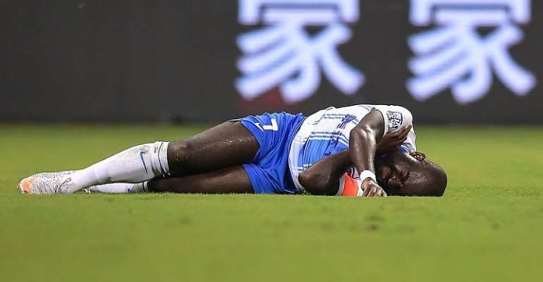 Frank Acheampong Hit With Fresh Injury On His Debut As Tianjin Teda Captain