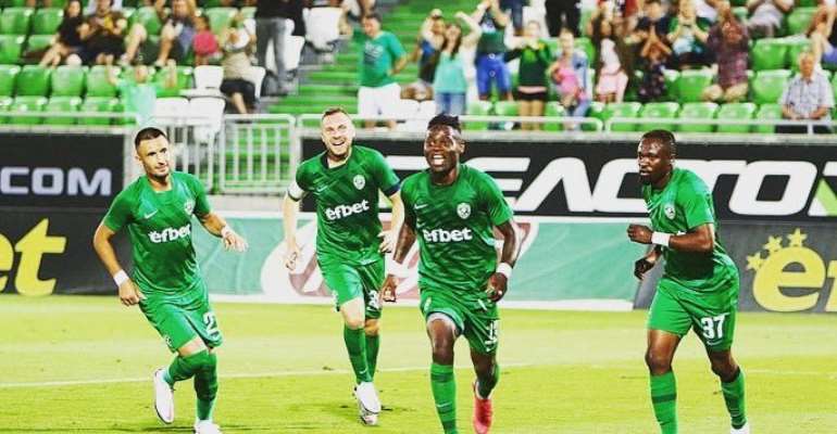 Winger Bernard Tekpetey Impress In Ludogorets’ 3-1 Win Against Buducnost Podgorica