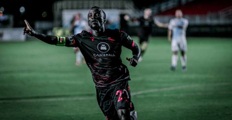 VIDEO: Watch Solomon Asante’s Equalizer For Phoenix Rising FC Against El Paso Locomotive