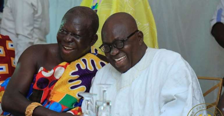 President Nana Akufo-Addo with Asantehene Otumfuo Osei Tutu