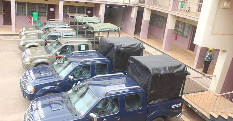 Sanitation Ministry, Zoomlion Present Five Vehicles To Police, GAF In Kumasi