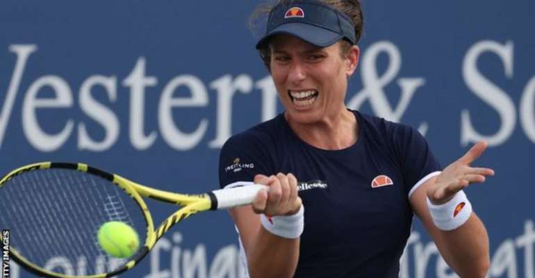 World number 15 Johanna Konta has reached the last four at the Western and Southern Open for the first time