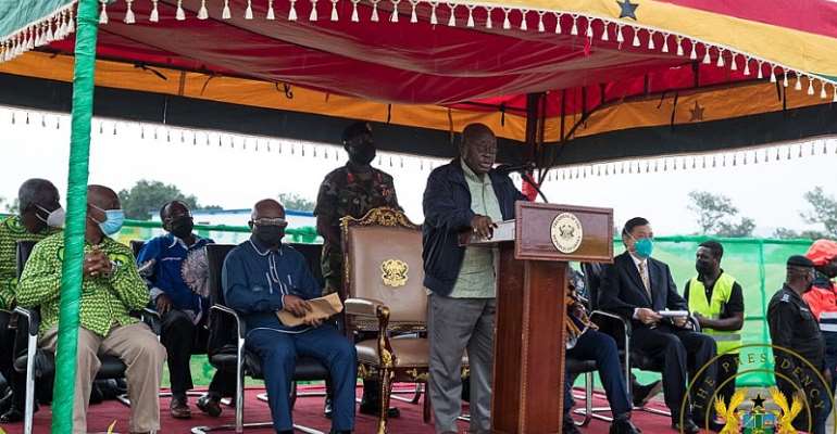 Akufo-Addo cuts sod for phase 2 of $60million UHAS expansion project in Ho
