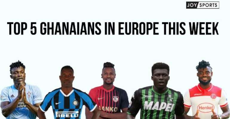 From Left: Joseph Aidoo, Kwadwo Asamoah, Patrick Twumasi, Alfred Duncan and Kasim Nuhu
