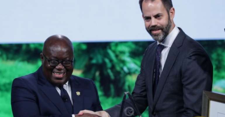 President Akufo-Addo (left)