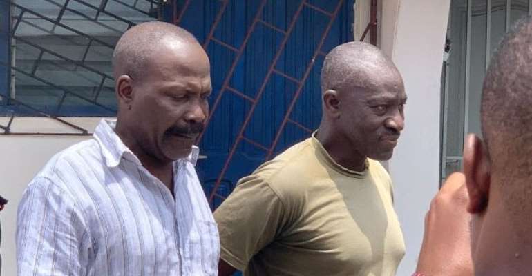Colonel Samuel Kojo Gameli (L) and Gershon Akpa