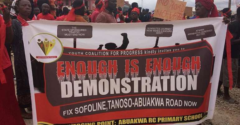 We'll Show You Where Power Lies If Our Roads Aren't Fixed Before 2020 – Abuakwa-Tanoso Residents To Gov’t