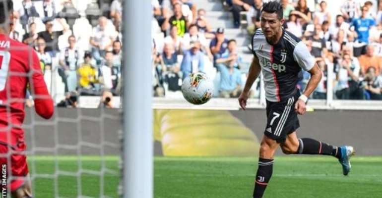 Ronaldo's Header Sends Juventus To The Top Of The League