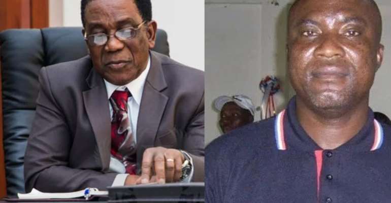 Prof. Kwesi Yankah and Hopeson Adorye