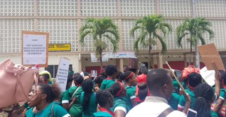 Unemployed Private Nurse Assistants Protest Over Non-Postings
