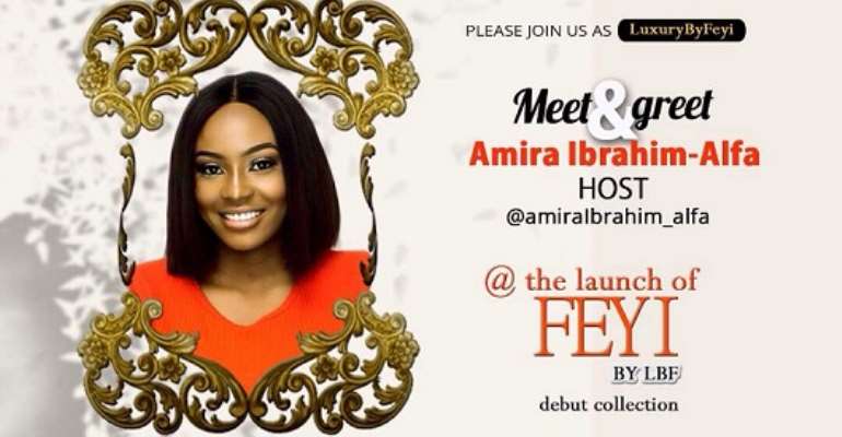 Amira Ibrahim Alfa Unveiled as the Host for LuxuryByFeyi Clothing Line