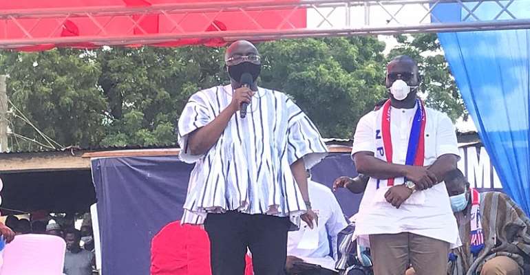 Dr. Mahamudu Bawumia with Hassan Tampuli in Gushegu