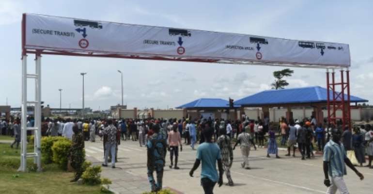A state-of-the-art border post for a notoriously chaotic frontier. By PIUS UTOMI EKPEI (AFP)
