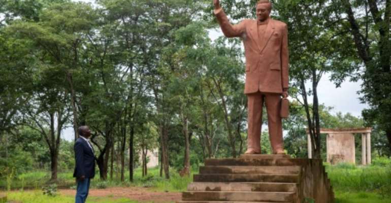 A statue of Lumumba at Shilatembo, the site near the southern city of Lubumbashi where he was murdered. By Samir Tounsi (AFP/File)