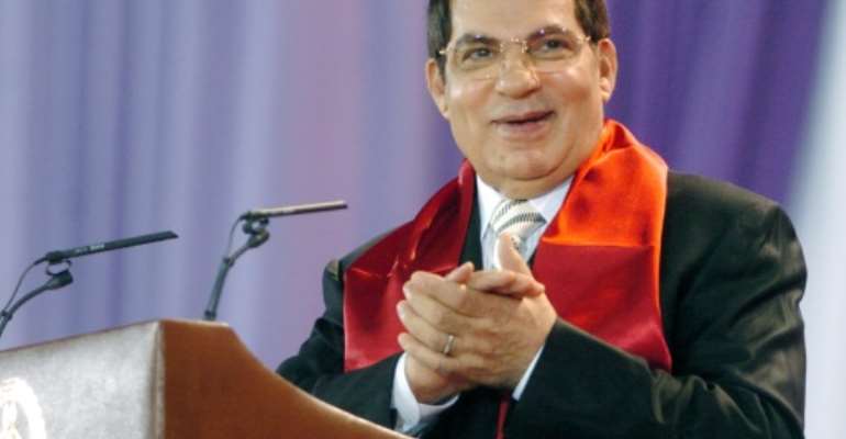 After he was toppled and fled Tunisia in 2011, the late dictator Zine El Abidine Ben Ali was sentenced in absentia to decades in prison. By FETHI BELAID (AFP/File)